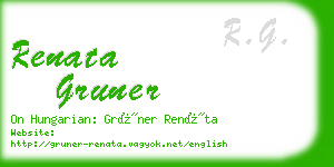 renata gruner business card